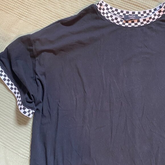 Frankie Dress in Black + Checkerboard Small - Picture 3 of 4